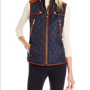 Vince Camuto Equestrian Style Quilted Vest Size S